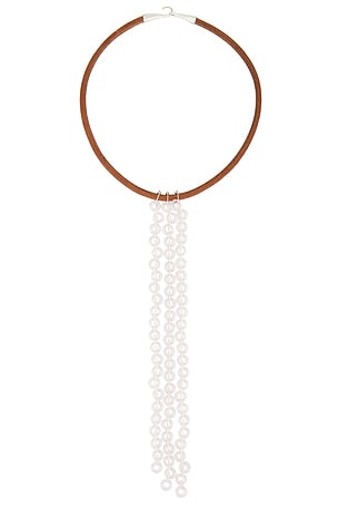 Santangelo for FWRD Rino Necklace in Gognac,White