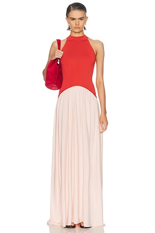 Solid & Striped The Isola Dress in Red,Pink