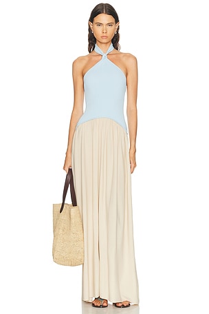 Solid & Striped The Jordan Dress in Baby Blue