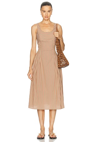 Solid & Striped The Josie Dress in Brown