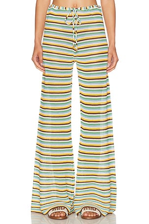 Solid & Striped The Ayden Pant in Green,Brown