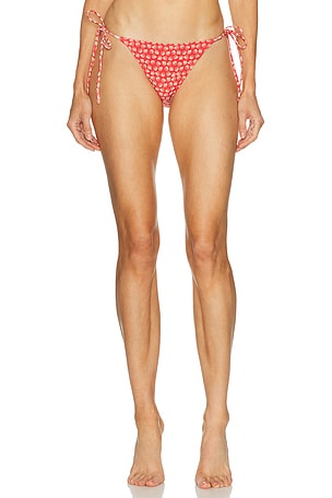 Solid & Striped The Ines Bikini Bottom in Red