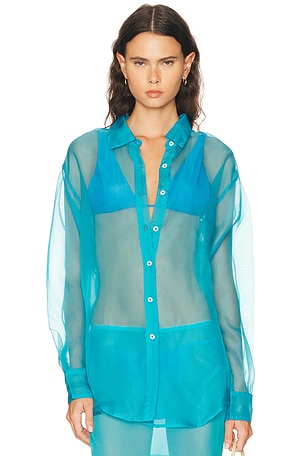 SPRWMN Oversized Shirt in Teal