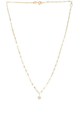 STONE AND STRAND Pave Northern Star Choker Necklace in Metallic Gold