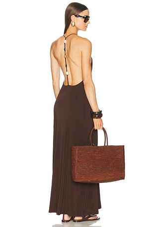 SRG Thalia Maxi Dress in Chocolate