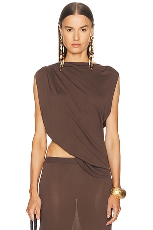 SRG Emersyn Knit Top in Brown