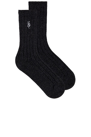 Sporty & Rich Cashmere Socks in Grey