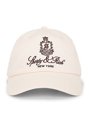 Sporty & Rich Vendome Hat in White
