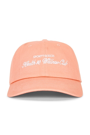 Sporty & Rich H&W Club Hat in Coral