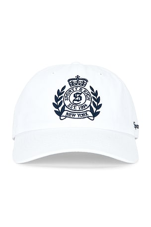 Sporty & Rich NY Crest Hat in White