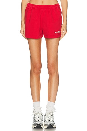 Sporty & Rich Modern Disco Short in Red