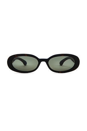 Sporty & Rich Frame N.10 Sunglasses in Brown