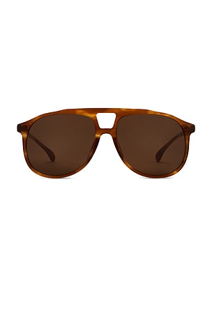 Sporty & Rich Frame N.03 Sunglasses in Brown