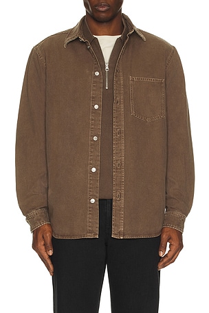 SAMSOE SAMSOE Sadamon P Overshirt in Brown