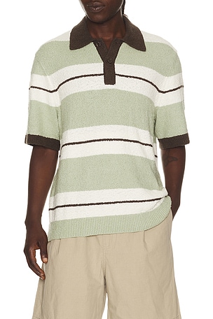SAMSOE SAMSOE Sapedro Polo in Green,White