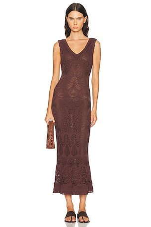 Staud Roan Dress in Brown