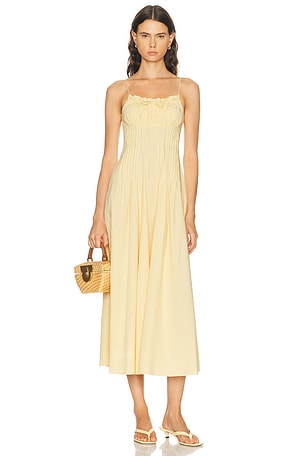 Staud Margi Dress in Yellow
