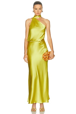 Staud Estelle Dress in Yellow