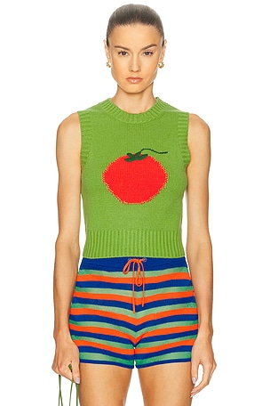 Staud Pingo Sweater in Green