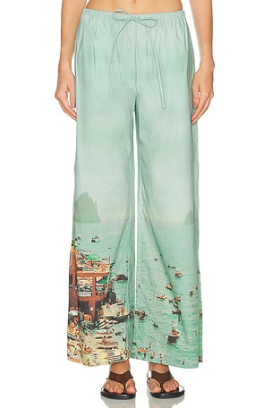 Staud Mateo Pant in Teal