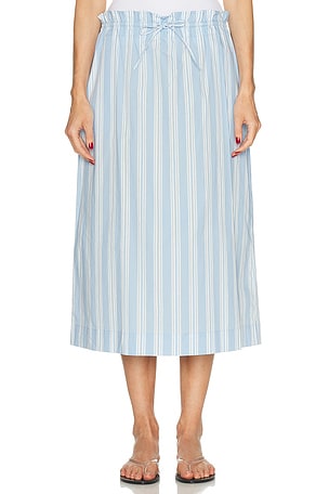 Staud Shore Skirt in Baby Blue