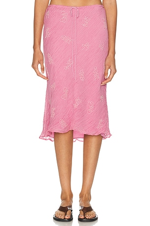 Staud Lucia Skirt in Pink