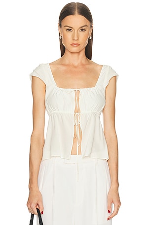 Staud Pomona Top in Ivory