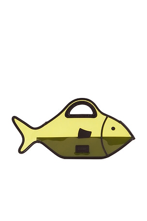 Staud Cleo Fish Basket Bag in Green