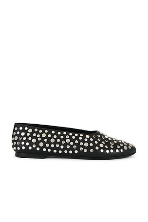 Staud Alba Ballet Flat in Black