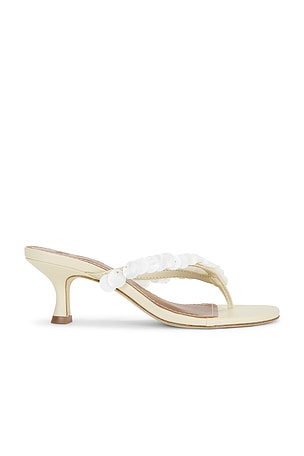 Staud Freja Kitten Heel in Cream