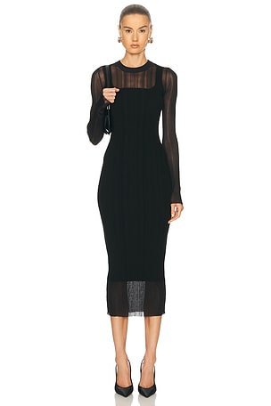 Sportmax Caro Knitted Dress in Black