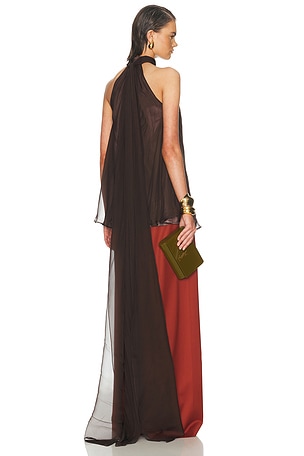 SEV Halter Top in Chocolate