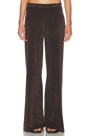 Suzie Kondi Zephyra Terry Flare Pant in Brown