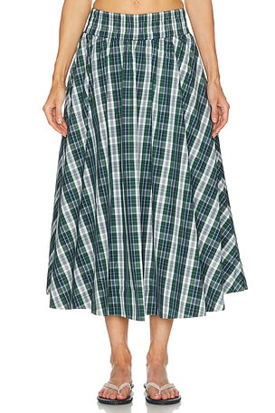 Suzie Kondi Kyria Circle Skirt in Dark Green