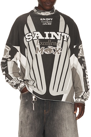 SAINT Mxxxxxx Saint Mx Long Sleeve Tee in Black