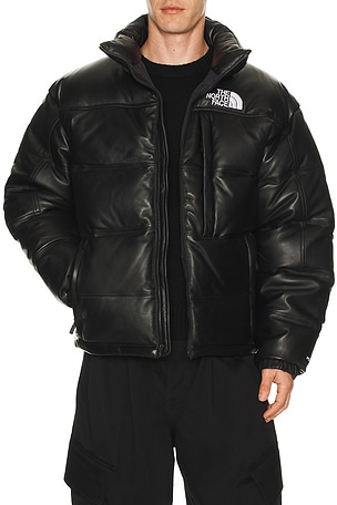 The North Face Leather Summit Jacket in Black