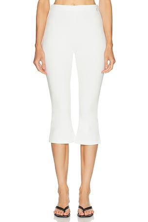 THE PARK Allison Capri Legging in White
