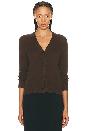 Toteme Hammered Button Cardigan in Grey Melange | FWRD