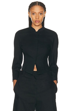 The Row Chiara Top in Black | FWRD
