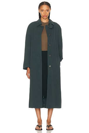 Helsa Italian Wool Blend Topcoat in Burgundy | FWRD