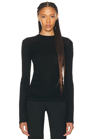 The Row Chiara Top in Black | FWRD