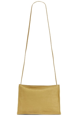 ★国内発送★【THE ROW】Square Bracelet Clutch Square Bracelet leather clutch in brown - The Row | Mytheresa