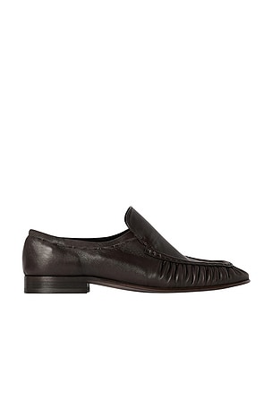 The Row Vincit Slip On Flat in Dark Brown | FWRD