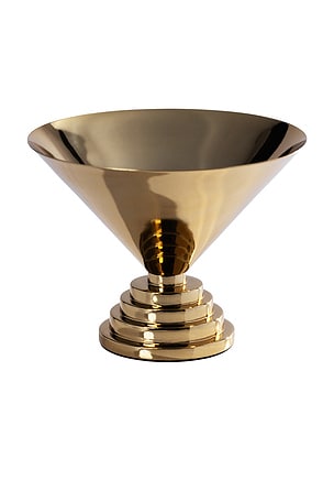 The Favorites Large Mayan Metal Bowl in Metallic Gold