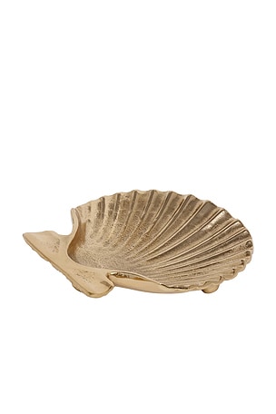 The Favorites Sanibel Shell Tray in Metallic Gold