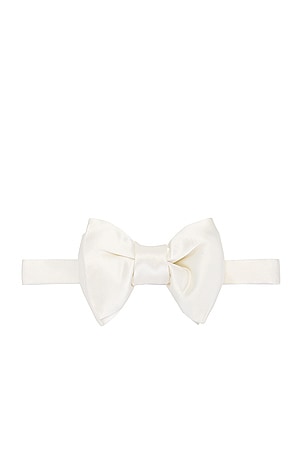 TOM FORD Satin Bowtie in White