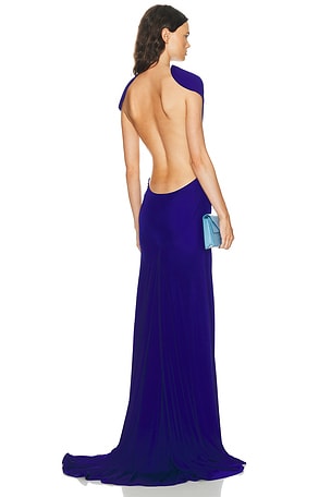 TOM FORD Backless Evening Dress in Blue