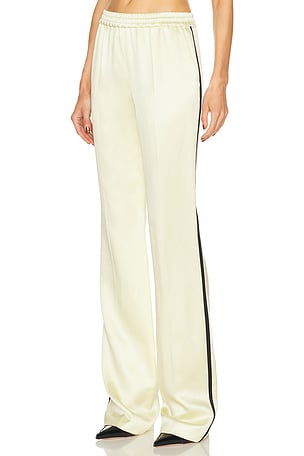 TOM FORD Satin Straight Trouser in Lemon