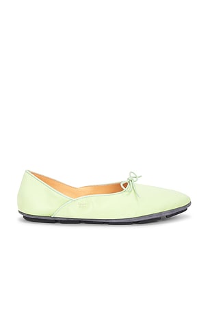 TOM FORD Satin Ballet Flat in Mint
