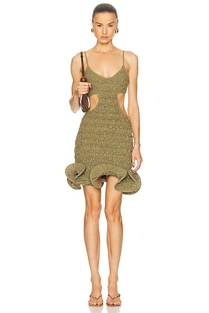 TG Botanical Dina Dress in Olive